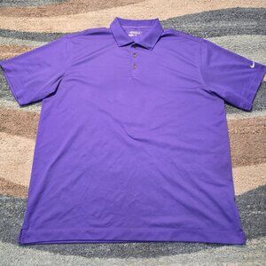Nike Golf Men's Tour Performance Dri-Fit Dark Purple Collared Tee Size XL